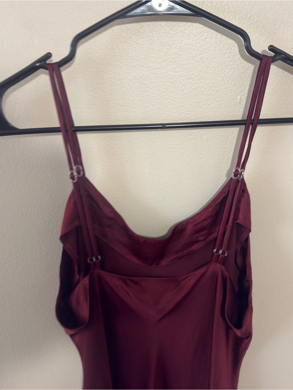 Valerie Stevens Pure Silk Maroon Slip Mini Dress Size Women’s Medium - Picture 6 of 7